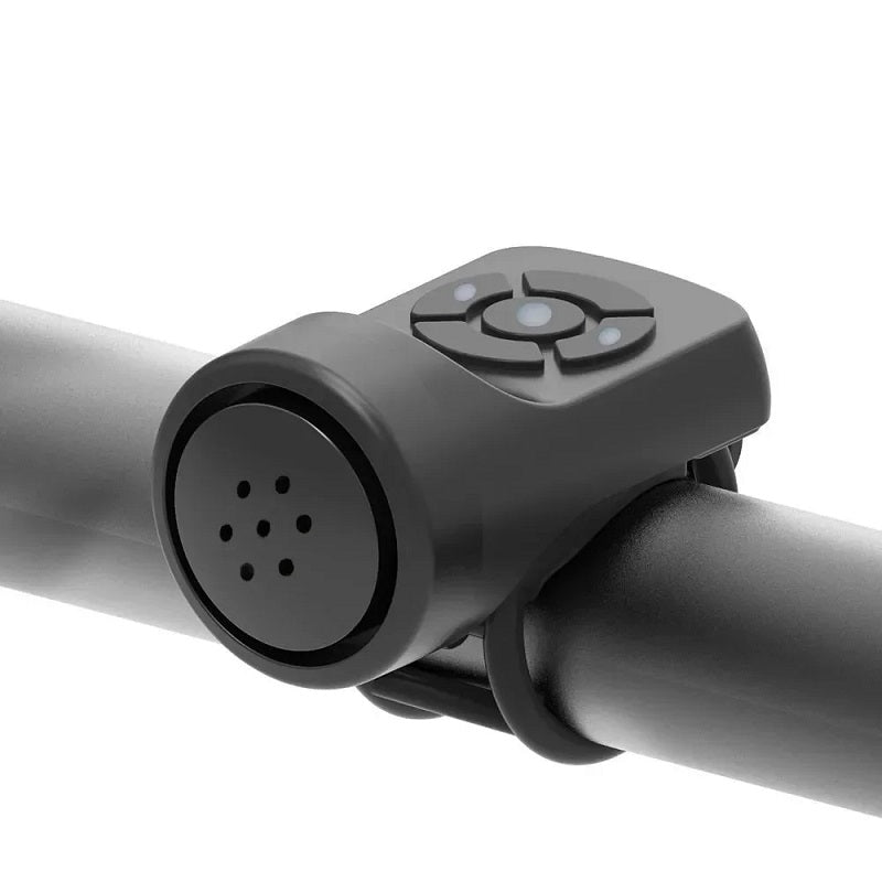 Bicycle Electric Bell Bike USB Charging Horn MTB Mountain Bike Warning Safety Ring Waterproof Bell Cycling Accessories Black