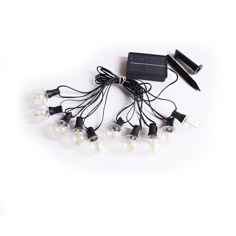 Outdoor Solar String Lights – Waterproof G40 LED Lights for Camping & Patio