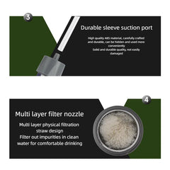 Outdoor Water Purifier Mini Filter Straw Outdoor Products Outdoor Survival Water Purification