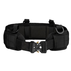 Multi Functional Quick Disassembly Tactical Belt Waist Cover Outdoor Training Cobra Belt Nylon Waist Belt Suit Black