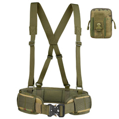 Multi Functional Quick Disassembly Tactical Belt Waist Cover Outdoor Training Cobra Belt Nylon Waist Belt Suit Ruins+Bag