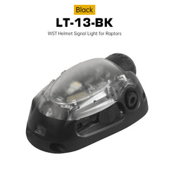 Hunting Airsoft Fishing Tactical Helmet Light - Red/Green/Blue/White/IR LED Strobe Signal Headlamp BK