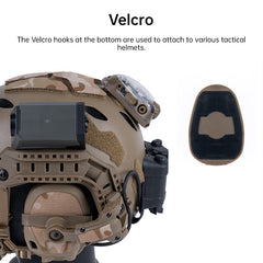 Hunting Airsoft Fishing Tactical Helmet Light - Red/Green/Blue/White/IR LED Strobe Signal Headlamp