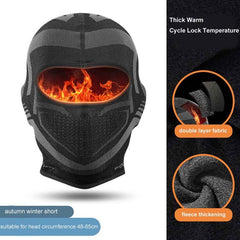 Winter Cycling Warm Scarf For Men And Women Double Layer With Fleece Thickened Cold Mask Windproof Ear Protector Head Cover Plush type; Short DTJ18