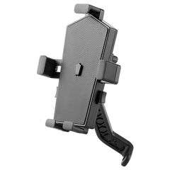 360 Degree Mobile Stand Anti-shock Shockproof Scooter E-Bike Bike Motorcycle Phone Holder rearview mirror black