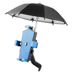 360 Degree Mobile Stand Anti-shock Shockproof Scooter E-Bike Bike Motorcycle Phone Holder Rear view mirror blu