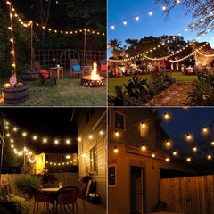 Outdoor Solar String Lights – Waterproof G40 LED Lights for Camping & Patio