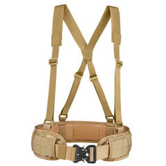 Multi Functional Quick Disassembly Tactical Belt Waist Cover Outdoor Training Cobra Belt Nylon Waist Belt Suit CP 1