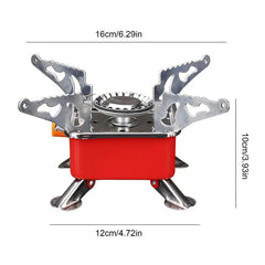 Portable Camping Stove – Windproof Foldable Burner for Backpacking & Hiking