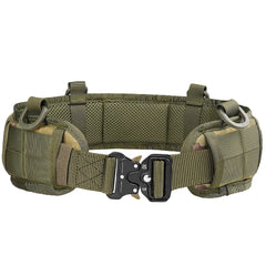 Multi Functional Quick Disassembly Tactical Belt Waist Cover Outdoor Training Cobra Belt Nylon Waist Belt Suit Ruins Camouflage