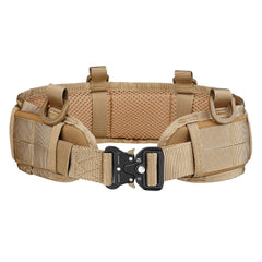 Multi Functional Quick Disassembly Tactical Belt Waist Cover Outdoor Training Cobra Belt Nylon Waist Belt Suit Khaki