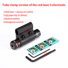 Mini Infrared Laser Sight Adjustable Red Laser Sight Up And Down, Left And Right, Card Slot Width Interchangeable JG8 Red Laser+Q Tube Clip