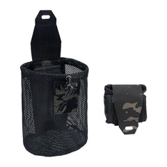 Tactical Dump Pouch Foldable High Capacity Nylon Mesh MOLLE Belt Compatible Lightweight Durable Night Camouflage