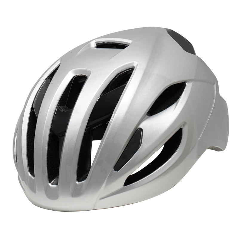 Bicycle Helmet Roller Skating Helmet Summer Integrated Bicycle Riding Helmet Outdoor Sports Riding Equipment silver