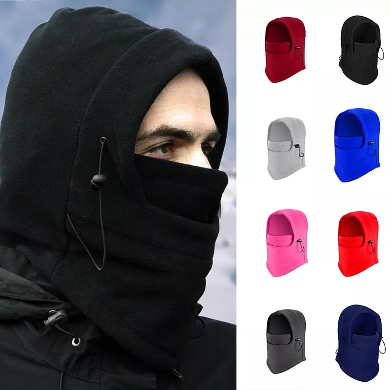 Outdoor Cycling Thermal Cap Cycling Face Protection Neck Windproof Fleece Cap