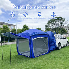 SUV Tailgate Tent – Vehicle-Mounted Trunk Tent for 5-8 People, All-Season Car Camping