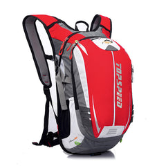Outdoor Bicycle Riding Bag Men's and Women's Sports Camping Multifunctional Shoulder Bag Hiking Mountaineering Bag 18L Red