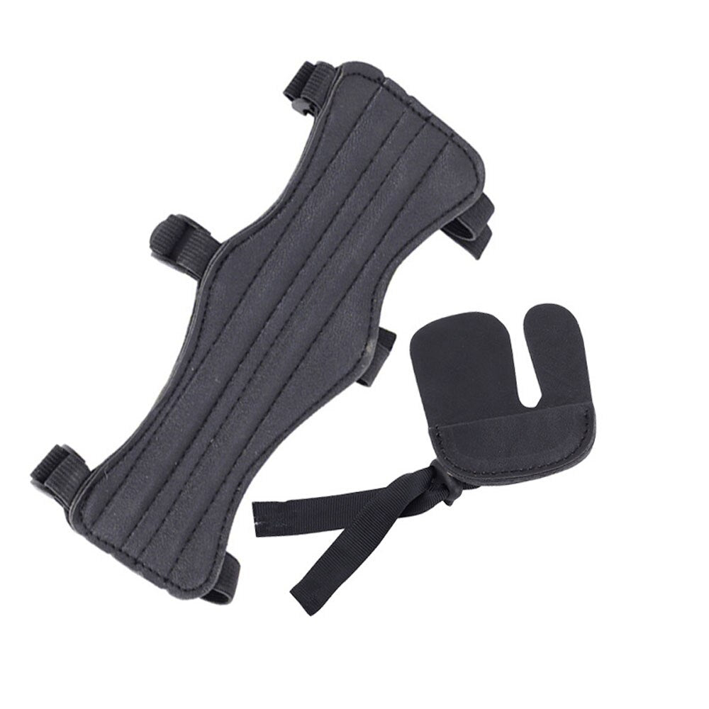 Bow and Arrow Equipment Arm Guard Finger Guard Set Retro Traditional Outdoor Sports Protective Gear Archery Accessories default title