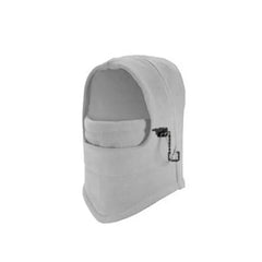 Outdoor Cycling Thermal Cap Cycling Face Protection Neck Windproof Fleece Cap Light Grey